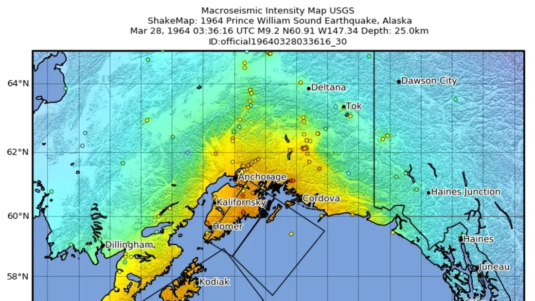 Das große Erdbeben in Alaska
