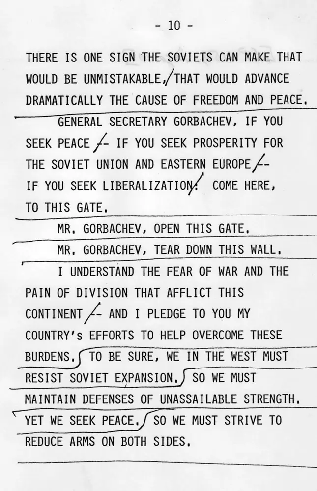 Ronald Reagan's Brandenburg Gate speech — West Berlin, Germany