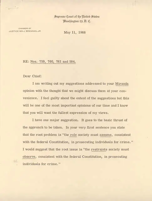Miranda v. Arizona — Washington, D.C., USA