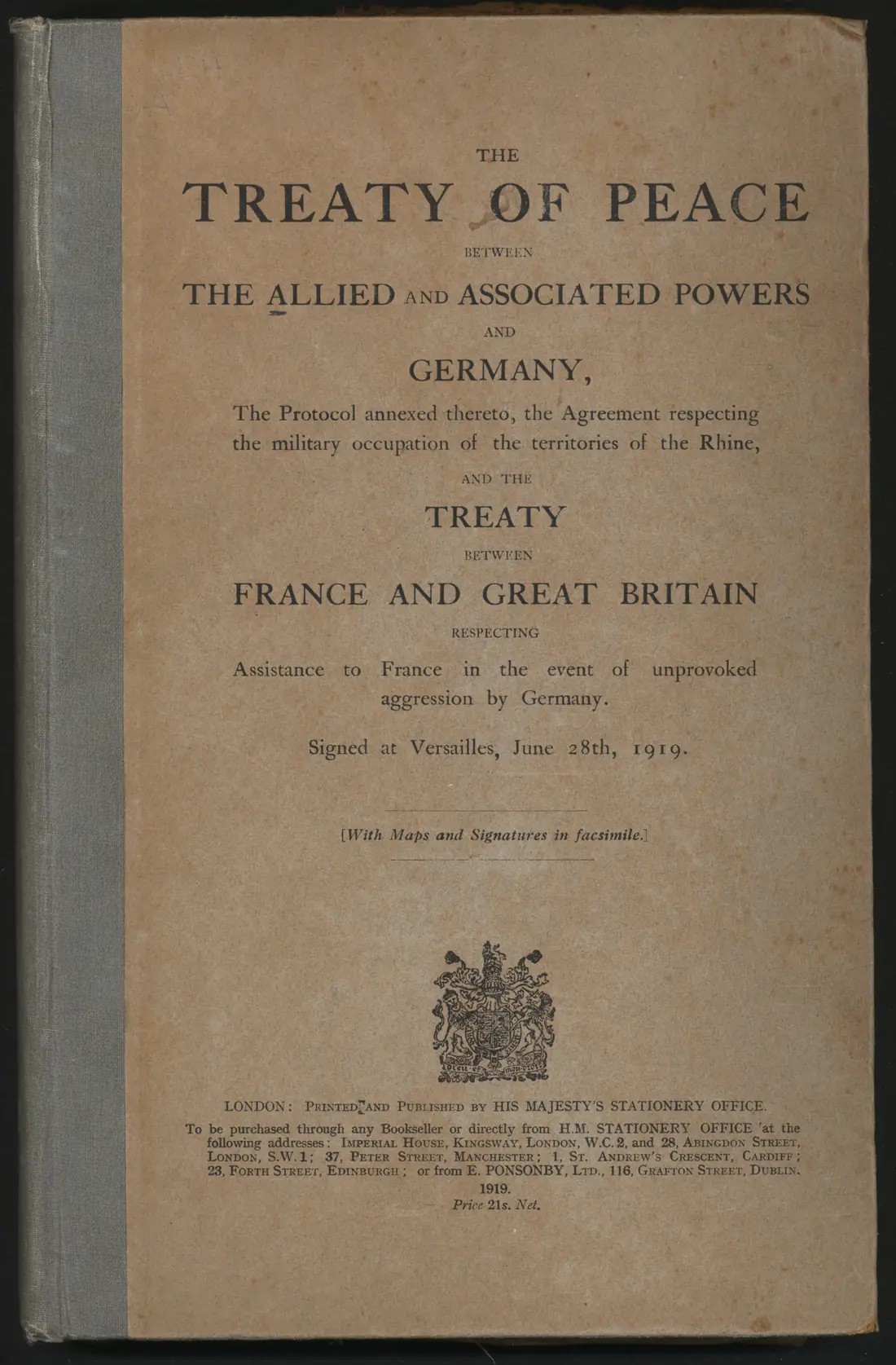 Treaty of Versailles — Versailles, France