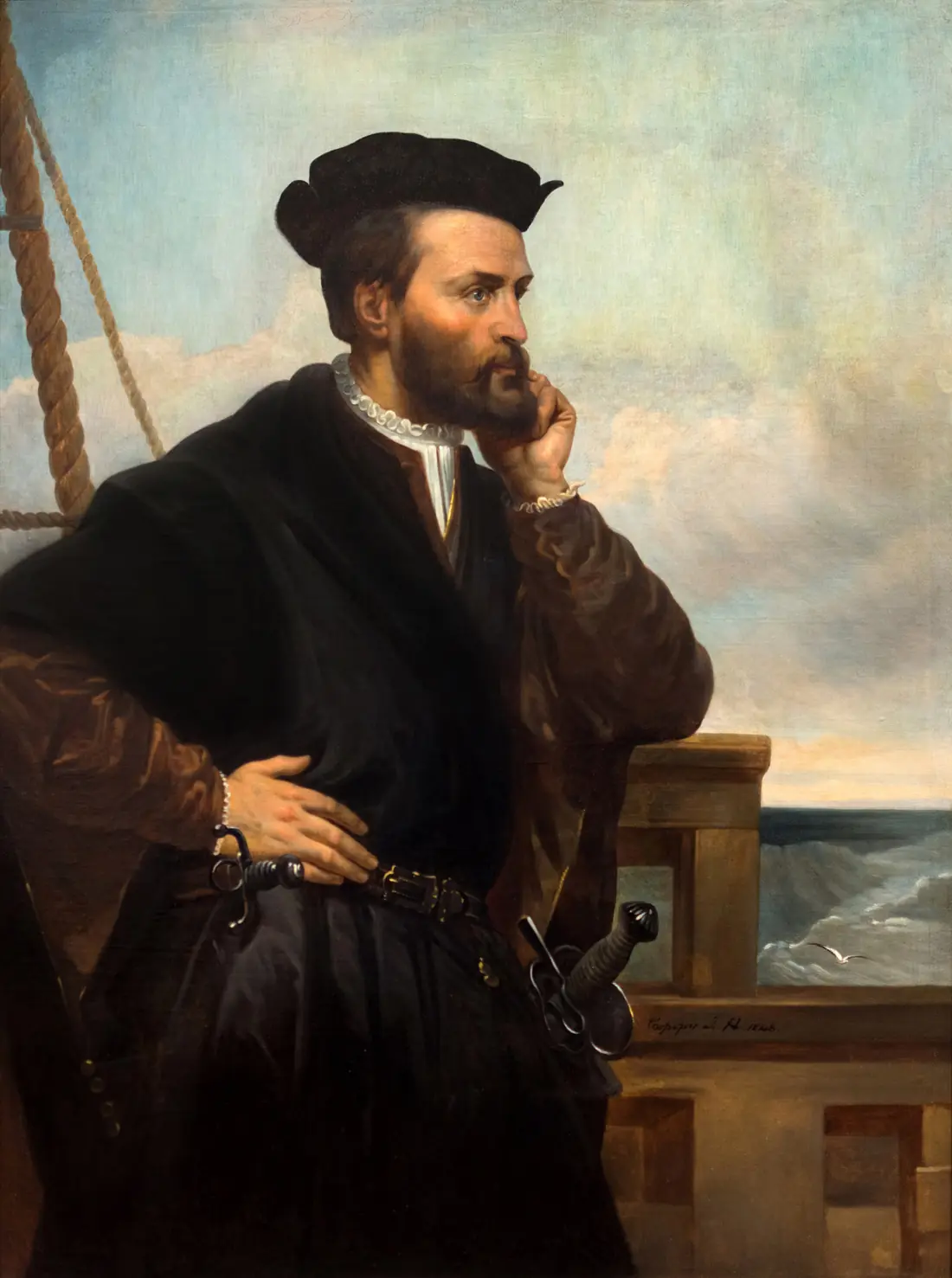 Jacques Cartier's arrival in the Gulf of St. Lawrence — Gulf of St. Lawrence, Canada