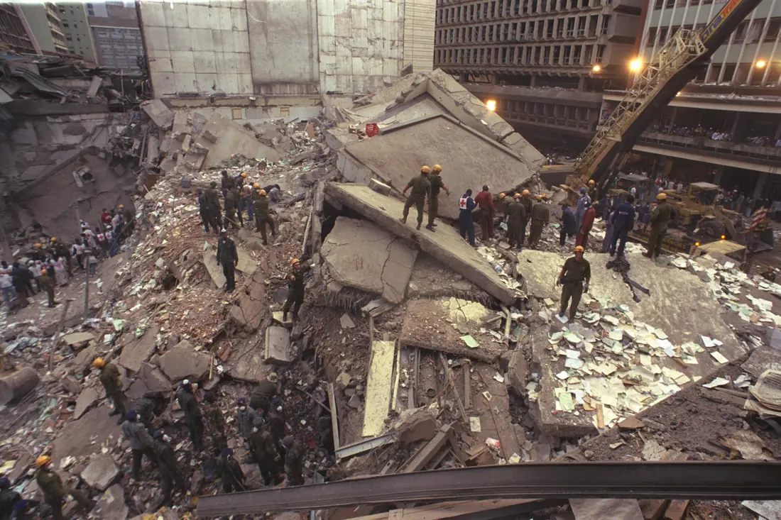 Al-Qaeda bombings of US embassies in Nairobi and Dar es Salaam — Nairobi, Kenya and Dar es Salaam, Tanzania