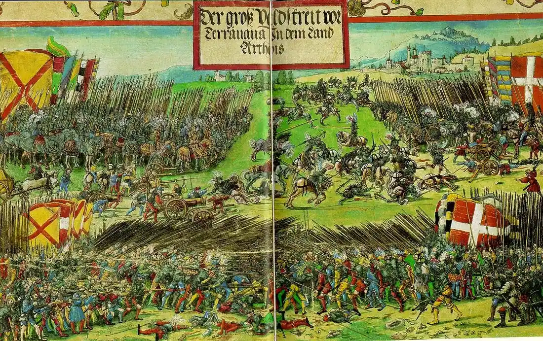 Henry VIII Wins Battle of the Spurs — Guinegate, France