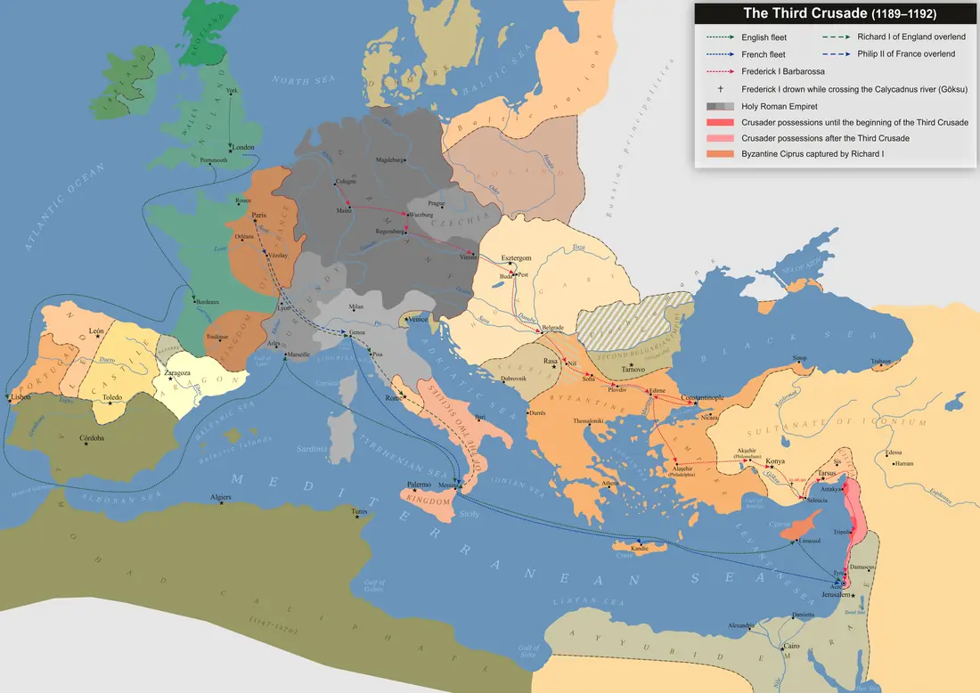 Third Crusade: Siege of Acre Begins — Acre, Kingdom of Jerusalem