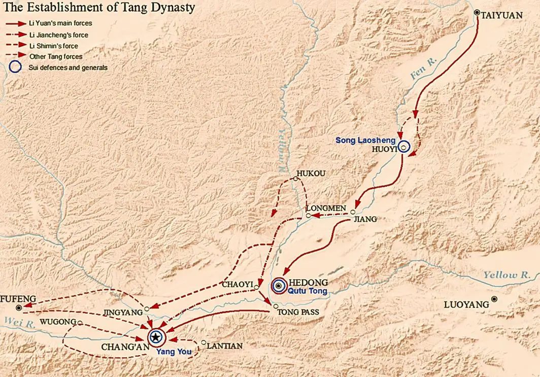 Victoria lui Li Yuan la Huoyi deschide drumul spre dinastia Tang — Huoyi, China