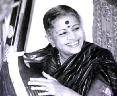 Nacimiento de M.S. Subbulakshmi: primera música india galardonada con el Bharat Ratna — Tiruchirapalli, India