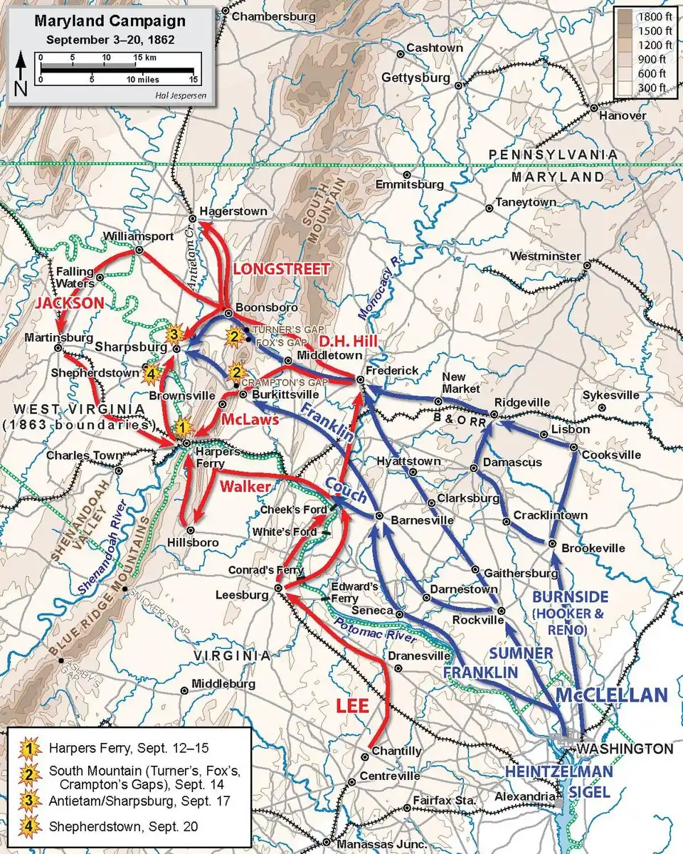 Blutigster Tag: Antietam stoppt Lees Invasion — Sharpsburg, Maryland, USA