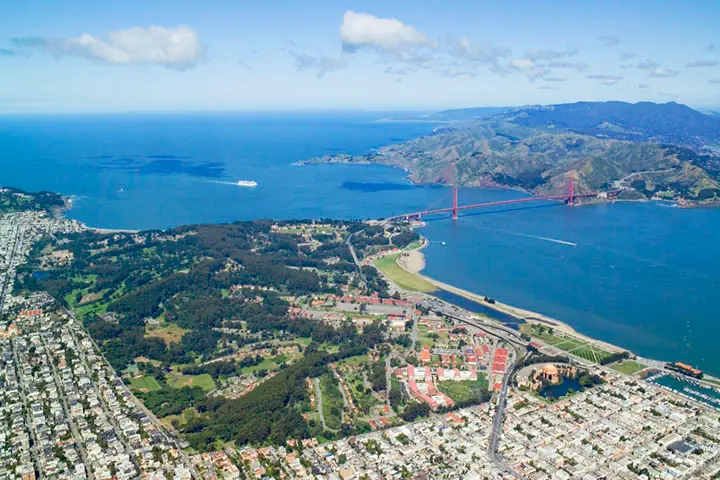 Gründung des Presidio von San Francisco, zukünftiges Pazifiktor — San Francisco, California, USA