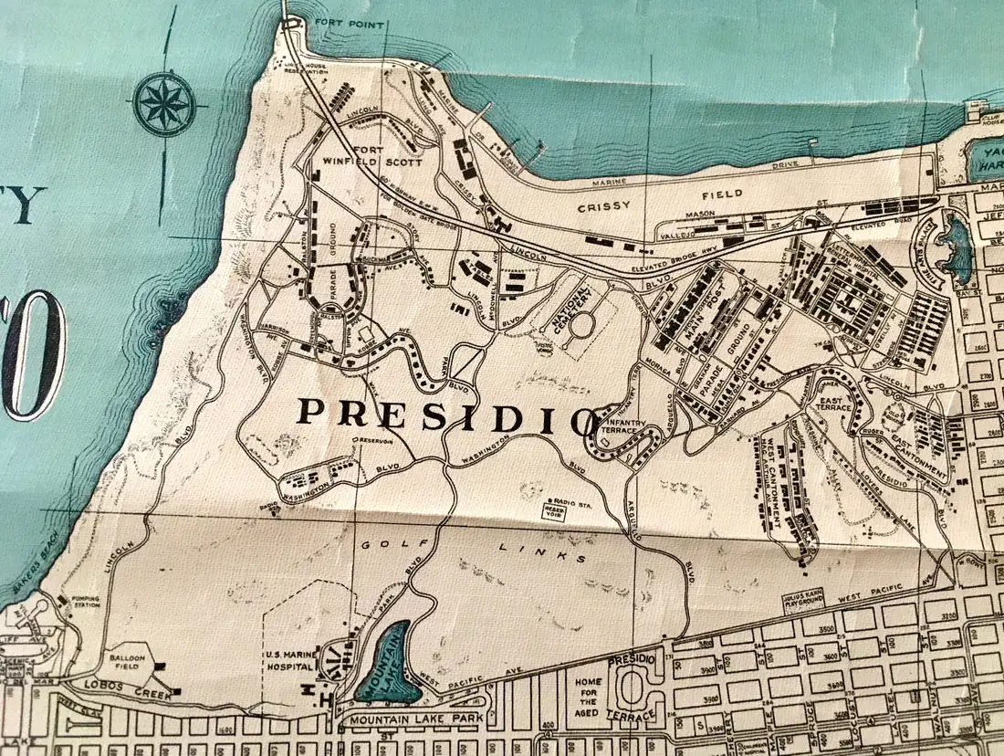 Gründung des Presidio von San Francisco, zukünftiges Pazifiktor — San Francisco, California, USA