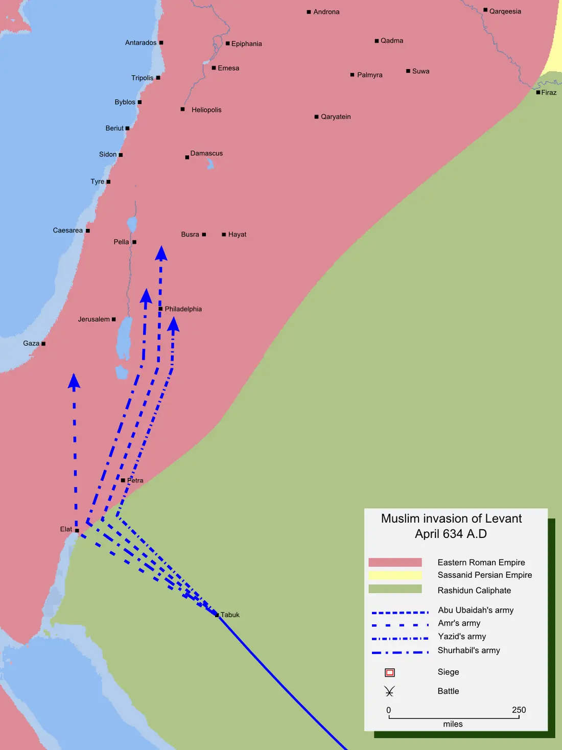 Khalid ibn al‑Walid captura Damasco – punto de inflexión en la conquista islámica temprana — Damascus, Syria