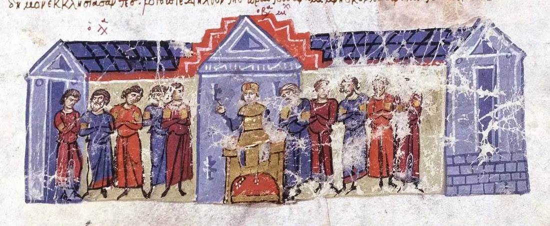Împăratul bizantin Mihail al III-lea ucis, Basil I preia tronul — Constantinople, Byzantine Empire