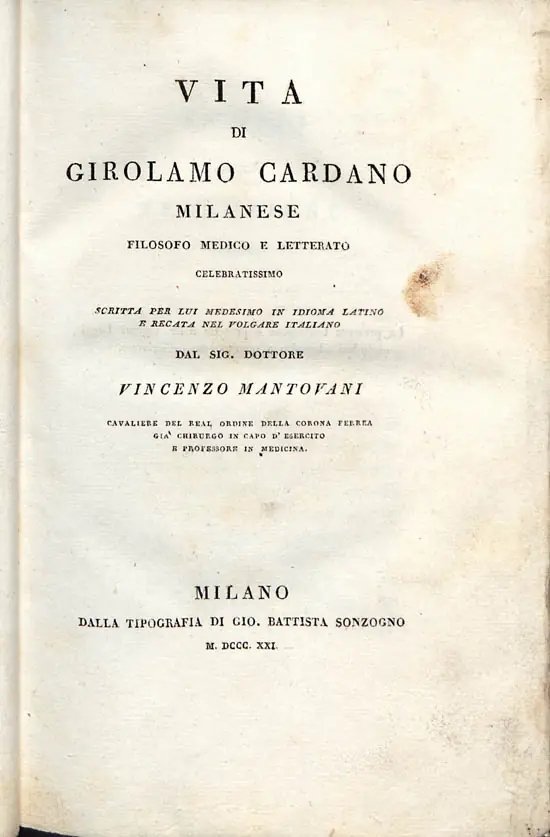 Nașterea matematicianului Gerolamo Cardano, viitor pionier al algebrei — Pavia, Italy