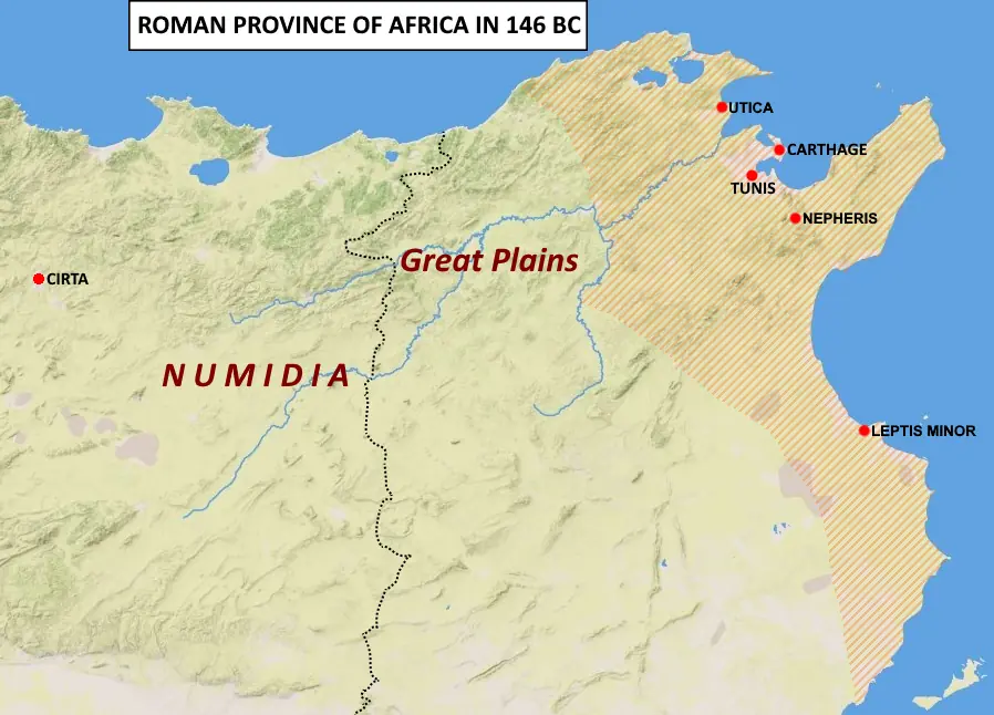Pompeius zamordowany w Egipcie, kończący jego władzę w Rzymie — Pelusium, Egypt