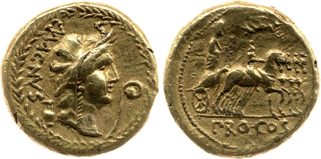 Pompeius zamordowany w Egipcie, kończący jego władzę w Rzymie — Pelusium, Egypt