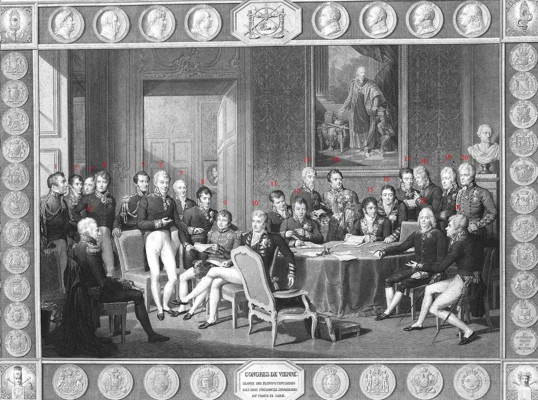El Congreso de Viena se reúne para rediseñar la Europa postnapoleónica — Vienna, Austria
