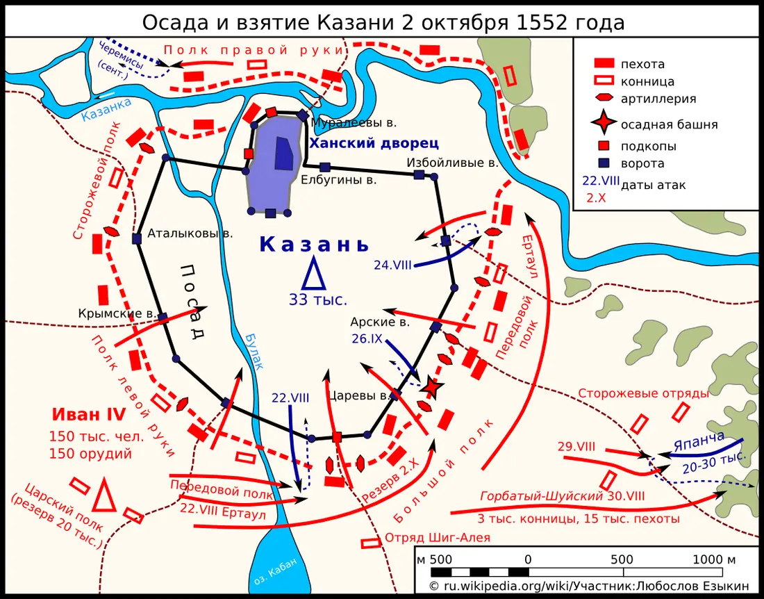 Russian Forces Capture Kazan, Ending Kazan Khanate — Kazan, Russia