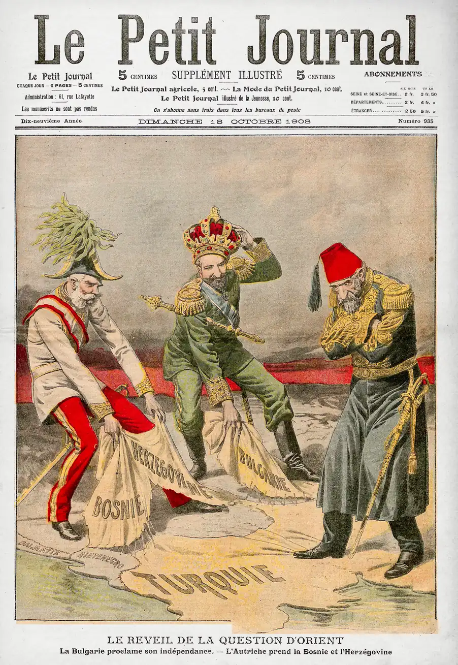 Crise de Bosnie : l’Autriche‑Hongrie annexe la Bosnie, déclenchant les tensions menant à la Première Guerre mondiale — Sarajevo, Bosnia and Herzegovina