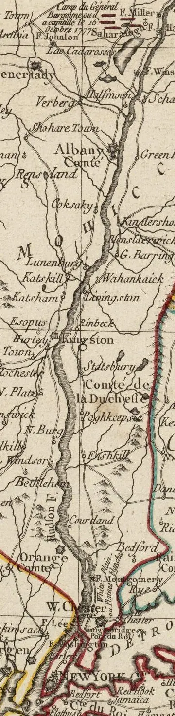 Les troupes britanniques s’emparent des forts Clinton et Montgomery, tournant de la guerre d’indépendance — Hudson River, New York, USA