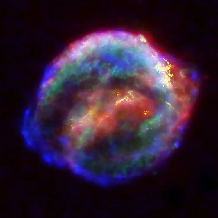 Keplers Supernova erhellt den Himmel 1604, zuletzt in der Milchstraße beobachtet