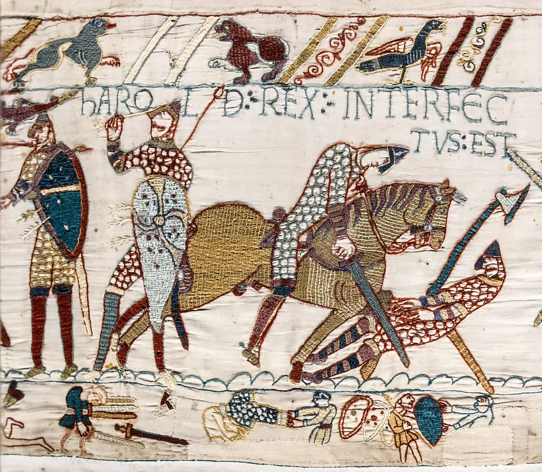 Normannischer Sieg bei Hastings beendet angelsächsische Herrschaft — Near Hastings, England