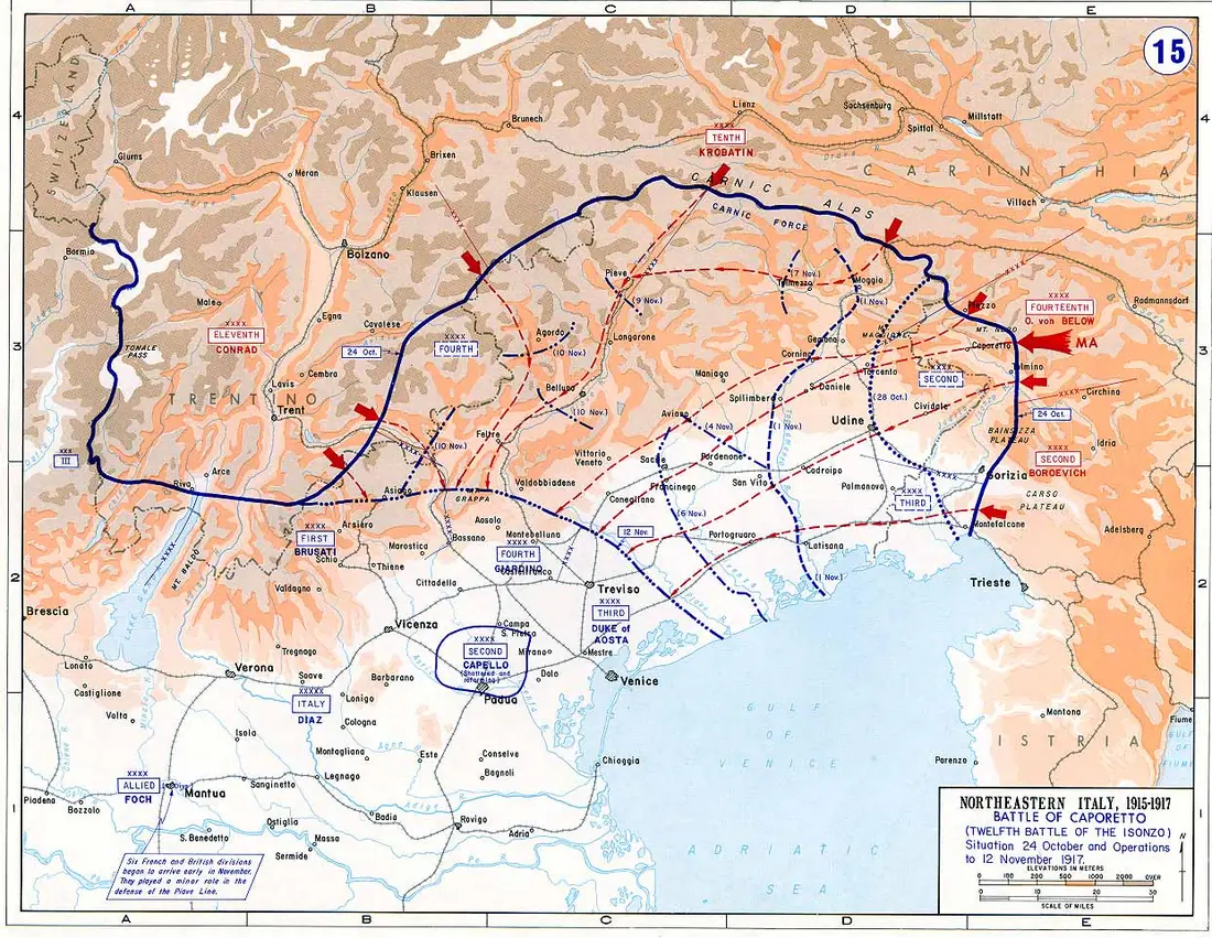 Battle of Caporetto: Italy's Crushing Defeat — Caporetto, Slovenia