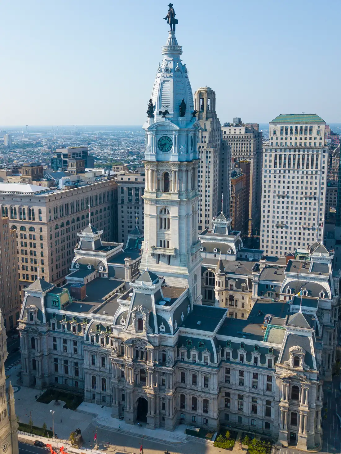 William Penn planifică grila orașului Philadelphia — Philadelphia, Pennsylvania, USA
